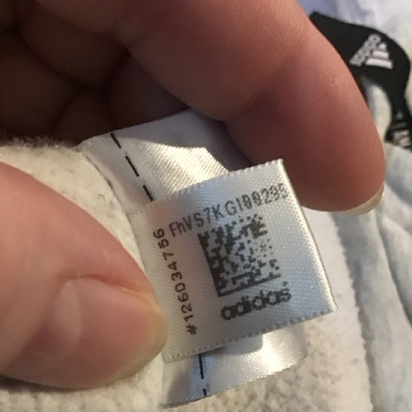 Vintage Adidas Unisex XL Hoodie Sweatshirt Heather Gray Pullover with pocket - Picture 9 of 9